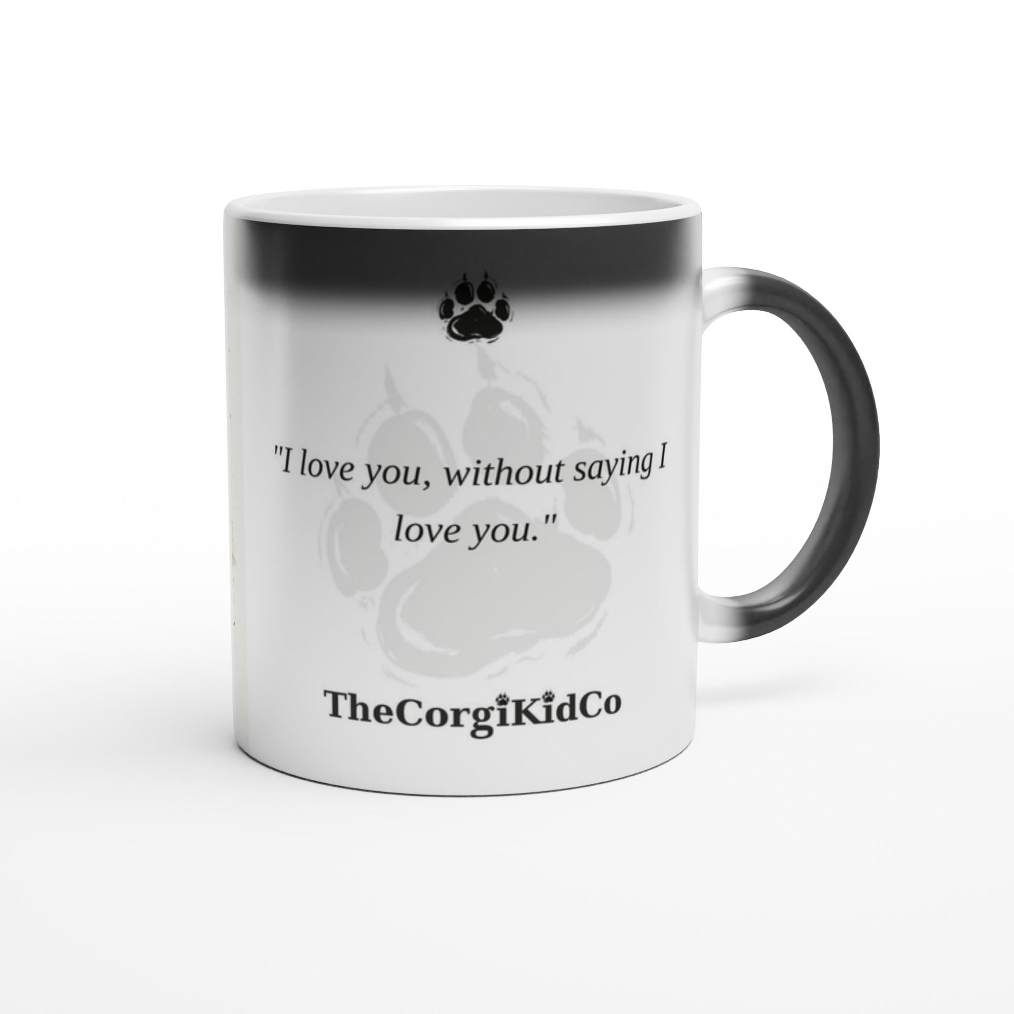 Cypher The Corgi Kid magic mug — real mug with the SN-47 quote